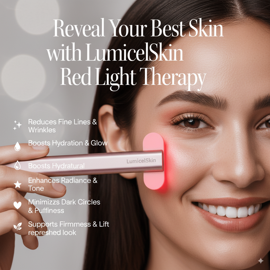 LumicelSkin™ 4-in-1 Red Light Therapy Wand